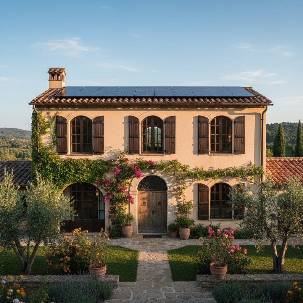 Instalación solar terminada